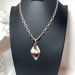 Sterling Silver Modernist Freeform Pendant